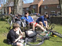 Joe, Tao and Gavin at North Curry, 8.2 miles from Taunton