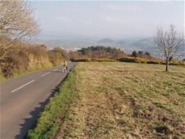 Keir climbs Minehead's North Hill