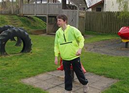 Peter Heathman at Broadhempston play Park