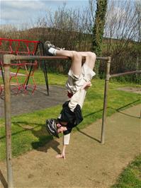 Gage Conway at Broadhempston play Park