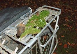 This strange construction appeared on Keir's bike somewhere in the woods