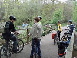 Riding through Stover Country Park