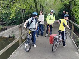 Riding through Stover Country Park