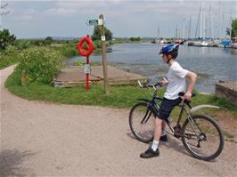 Joe Venables at Turf Lock, looking up the canal
