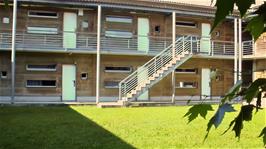 Lausanne YH inner courtyard