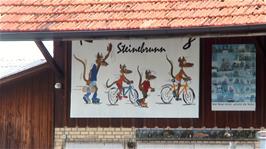 A delightful sign on the farm shop next to the cheese factory at Steinebrunn