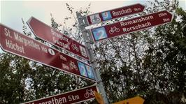 Cycle routes 2 and 9 cross the border into Austria at Rheineck
