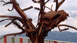 An interesting mechanical work of art in the grounds of Soplar, Altstätten
