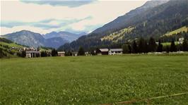View over Splügen from the lunch stop