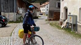Tao in Hinterrhein village, 18.3 miles into the ride