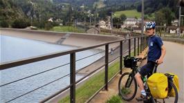 The reservoir at Rodi-Fiesso, 35.3 miles into the ride