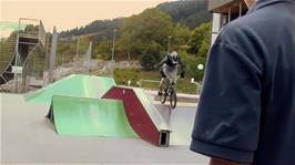 The BMX track at Fiesch Sports Holiday Resort