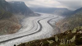 The Aletsch glacier as seen from Moosfluh - 2337m