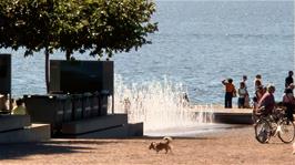 Place du Marche, Montreux, 47.5 miles into the ride