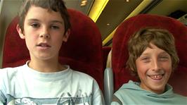 Freddie updates us about the train delays while Henry chips in with the odd comment