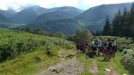The track continues downhill to Borrowdale