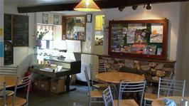 Inside the Cafe at Seathwaite where we had lunch