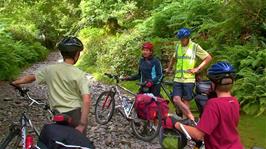 Starting out on the cycle route track from Elterwater to Liltle Langdale