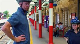 Charles readies his group to catch the 13:52 train back to Devon from Oxenholme