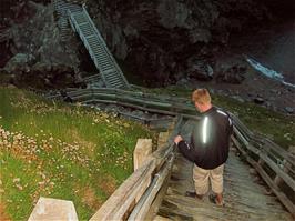 Exploring the area around Tintagel Castle, which is of course closed - new photo for 2025, taken with flash