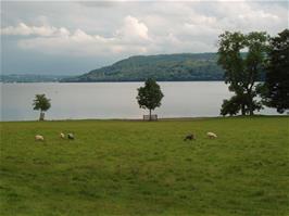 View back to to Lake Windermere from The Lake Lodge, on the approach to Ambleside
