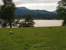 View back to to Lake Windermere from The Lake Lodge, on the approach to Ambleside