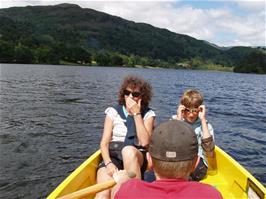 Sam rows us around Grasmere Lake