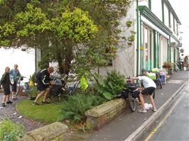 Leaving the cafe and shop at Gosforth