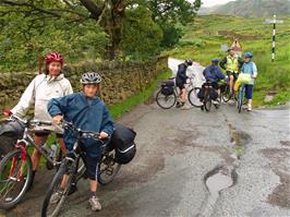 The start of the road to Wrynose and Hardknott - matching our 1991 photo