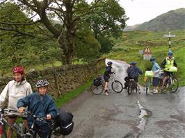 The start of the road to Wrynose and Hardknott - matching our 1991 photo