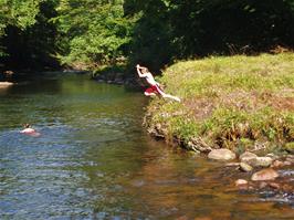 Sam jumps into the Dart at Spitchwick - new photo for 2025