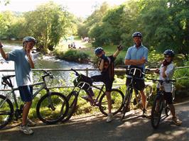 The group ready to leave Spitchwick