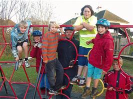 The group at Broadhempston playpark