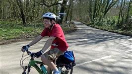 Park End Cross, 6.4 miles into the ride