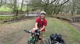Crowcombe Park Gate, start of the final leg of the Quantocks track