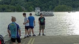 Our ferry approaches at Bowness Nab Ferry Terminal