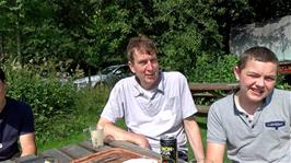Refreshments in the morning sunshine at Faeryland, on the banks of Grasmere Lake