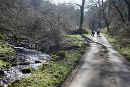 The East Water river just beyond Cloutsham Ford