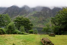 View across Wastwater to Whin Rigg from Wasdale Hall YH