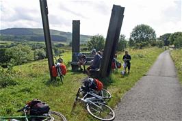 Lunch on the railway path near Frizington