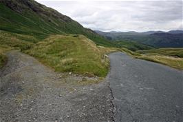 The bridleway "shortcut" to Grange that we quickly decided was unsuitable for bikes with panniers