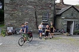The group outside Thorney How independent hostel