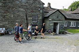 The group outside Thorney How independent hostel