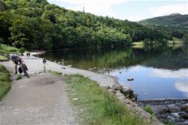 The beach at the southern end of Grasmere