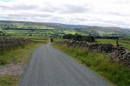 View back over Wensleydale to Semer Water, from near the top of Askrigg Common