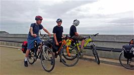George, Dillan and Lawrence at North Bay Promenade, Scarborough