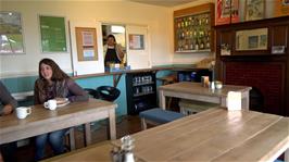 The dining room at Land's End Youth Hostel