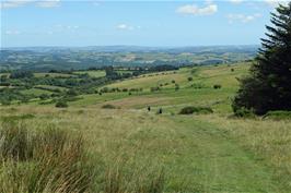 View from above Water Oak Corner to Cross Furzes and South Devon