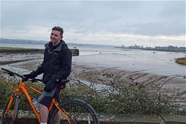 View to the Exe Estuary from the cycle path near Turf Lock