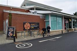 Leaving Pizza Hut in Exeter